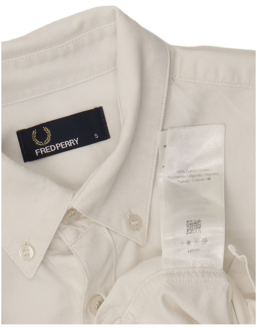 Fred Perry muška košulja Mala bijela pamučna