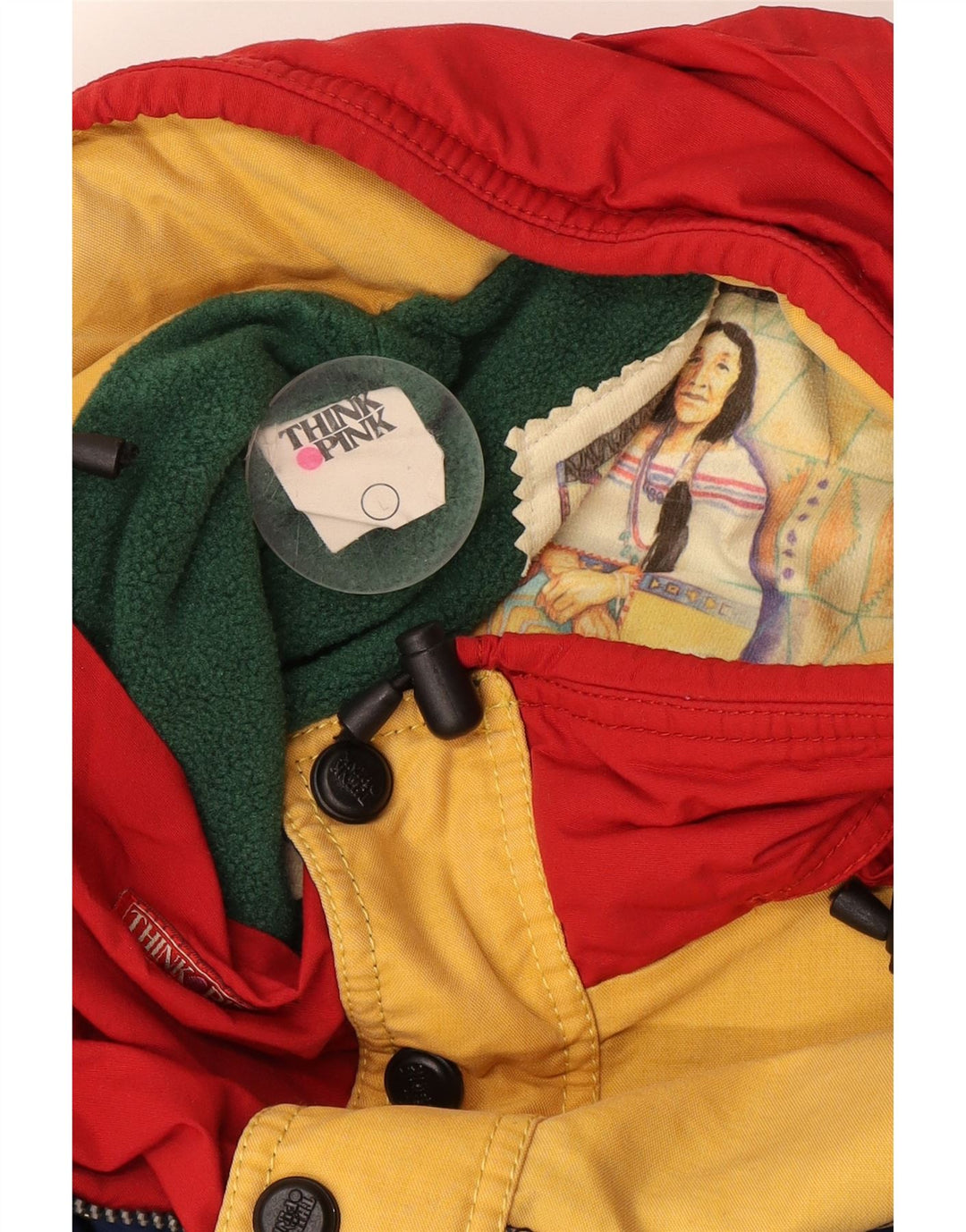 Think Pink muška široka anorak jakna s grafičkim motivima UK 40 velika tamnoplava