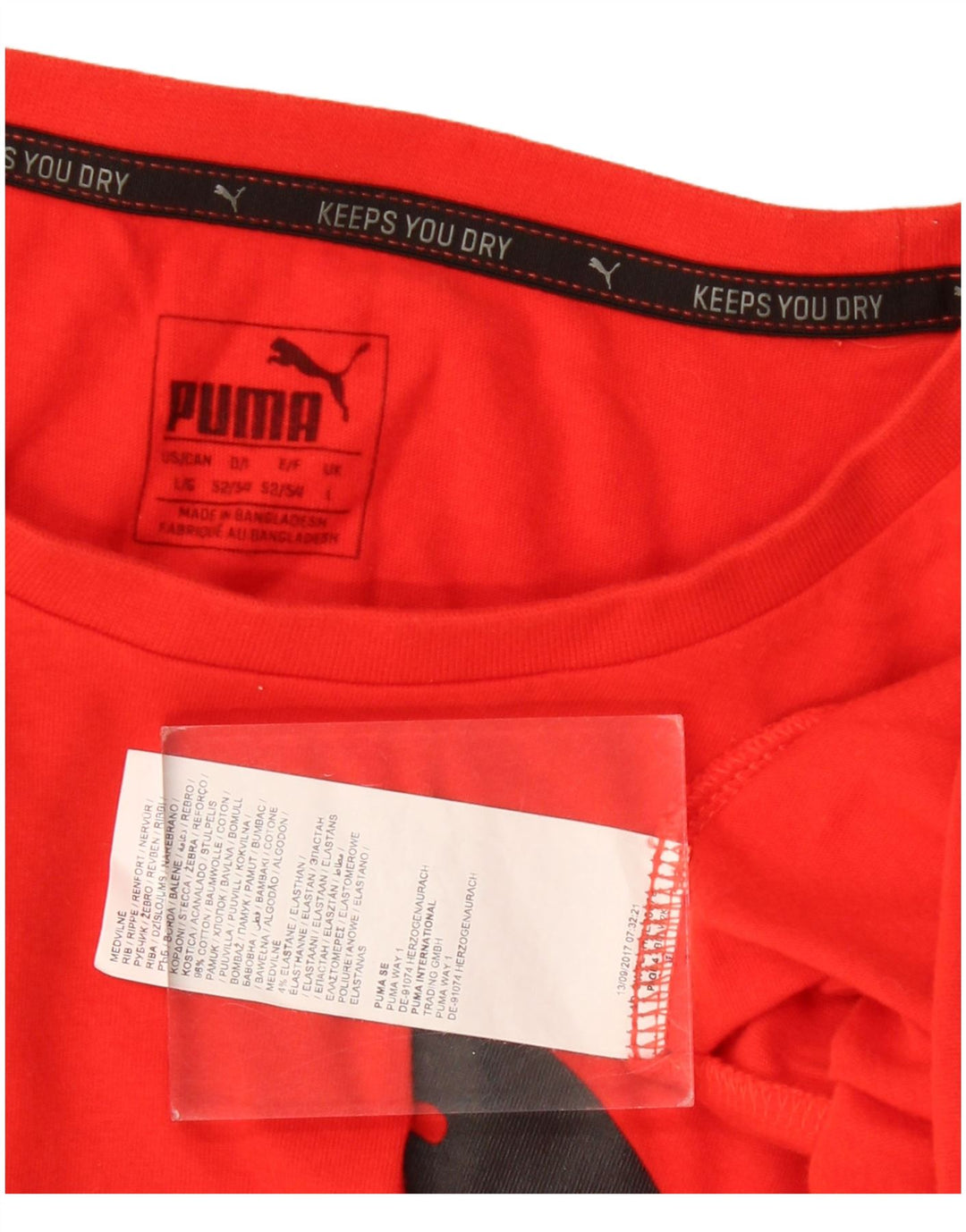Puma muška majica s grafičkim motivima, veliki crveni pamuk