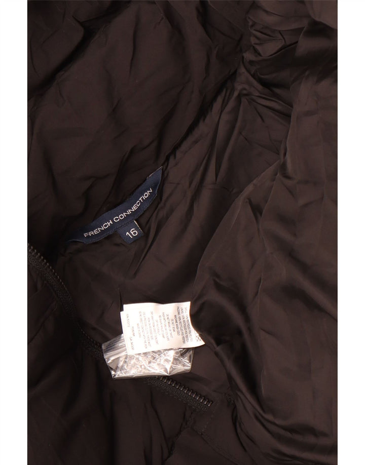 French Connection ženska prevelika kraća podstavljena jakna UK 16 velika crna