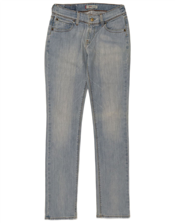 Levi's ženske 571 uske traperice W31 L34 plavi pamuk