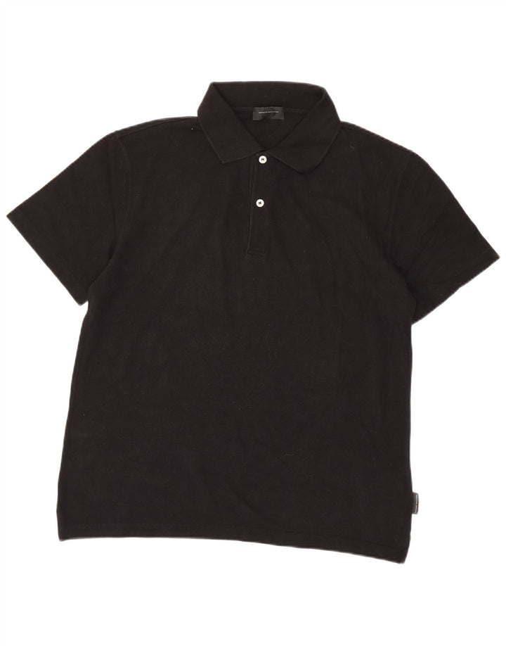 Sergio Tacchini muška polo majica IT 50 srednji crni pamuk