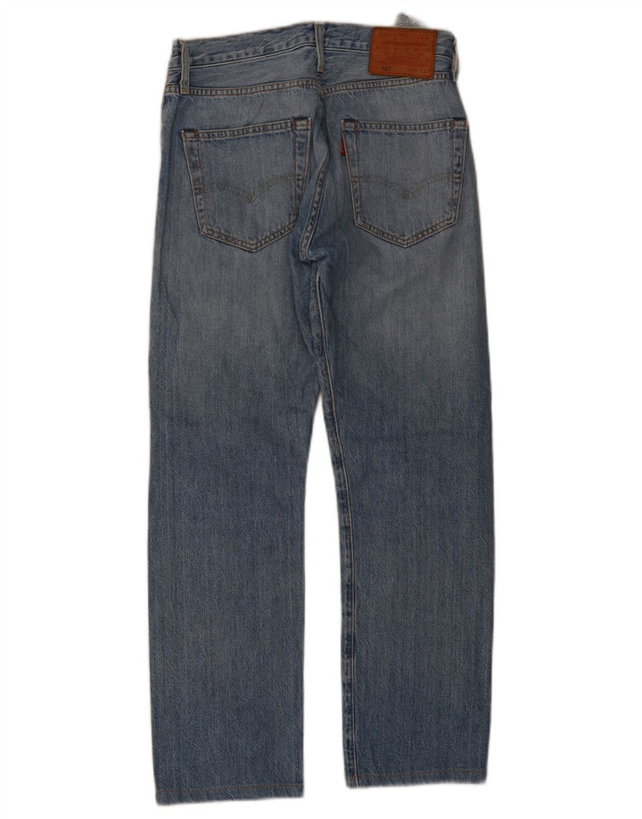 Levi's ženske 501 ravne traperice W28 L27 plavi pamuk