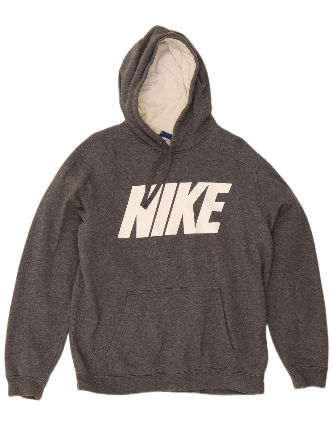 Nike muška majica s kapuljačom s kapuljačom srednje sive boje, pamuk