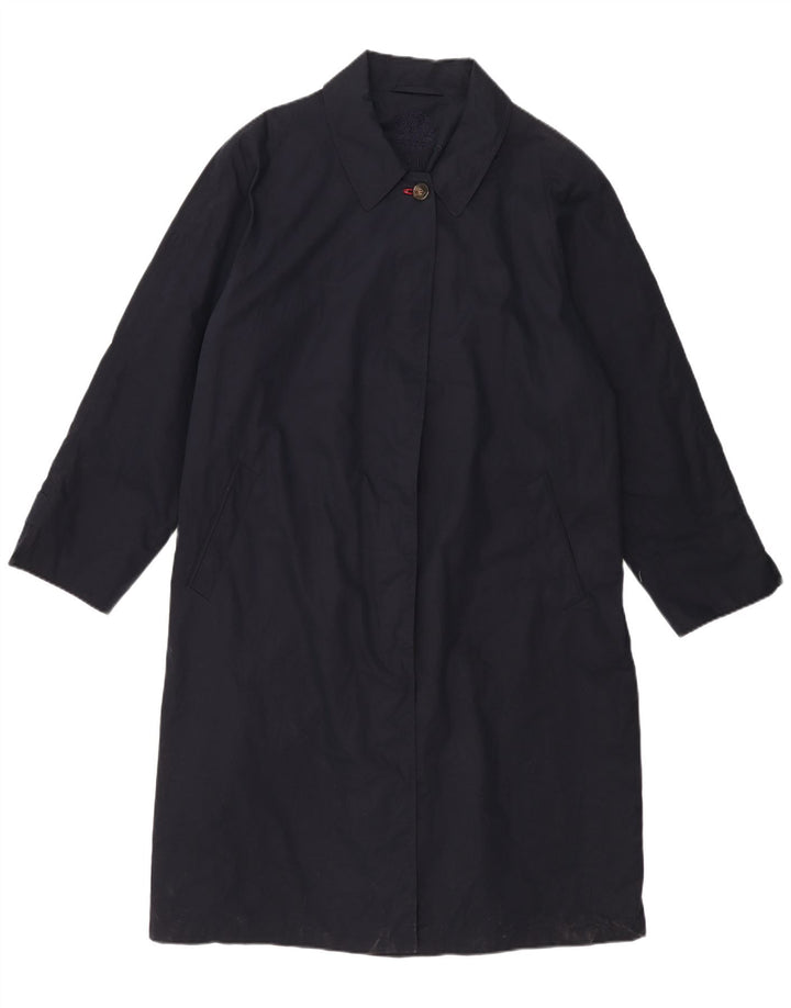 SCHNEIDERS Womens Overcoat UK 22 3XL  Navy Blue Cotton