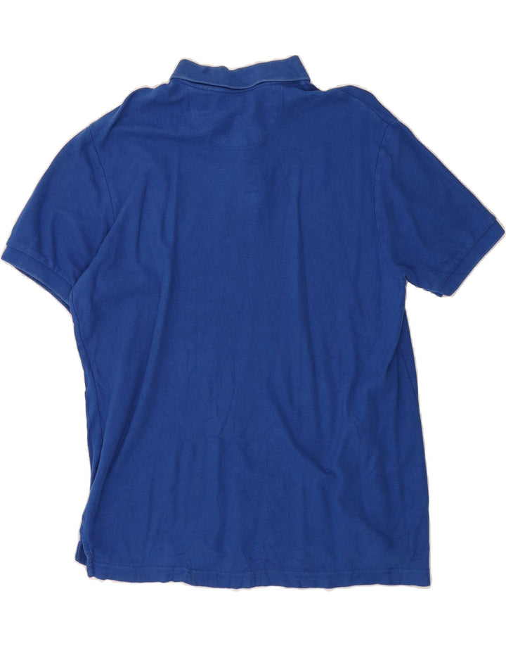 CHAPS Mens Polo Shirt Large Blue Cotton Vintage Chaps and Second-Hand Chaps from Messina Hembry 