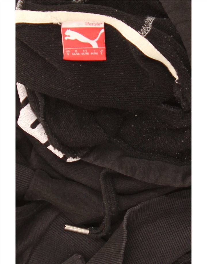 Puma muška majica s kapuljačom s kapuljačom, mala crna