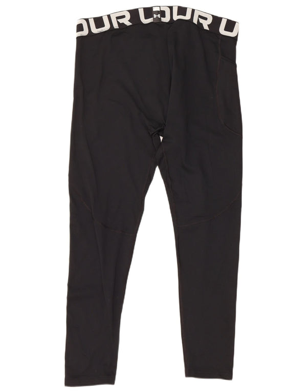 UNDER ARMOUR Muške tajice Cold Gear Graphic 2XL crni poliester