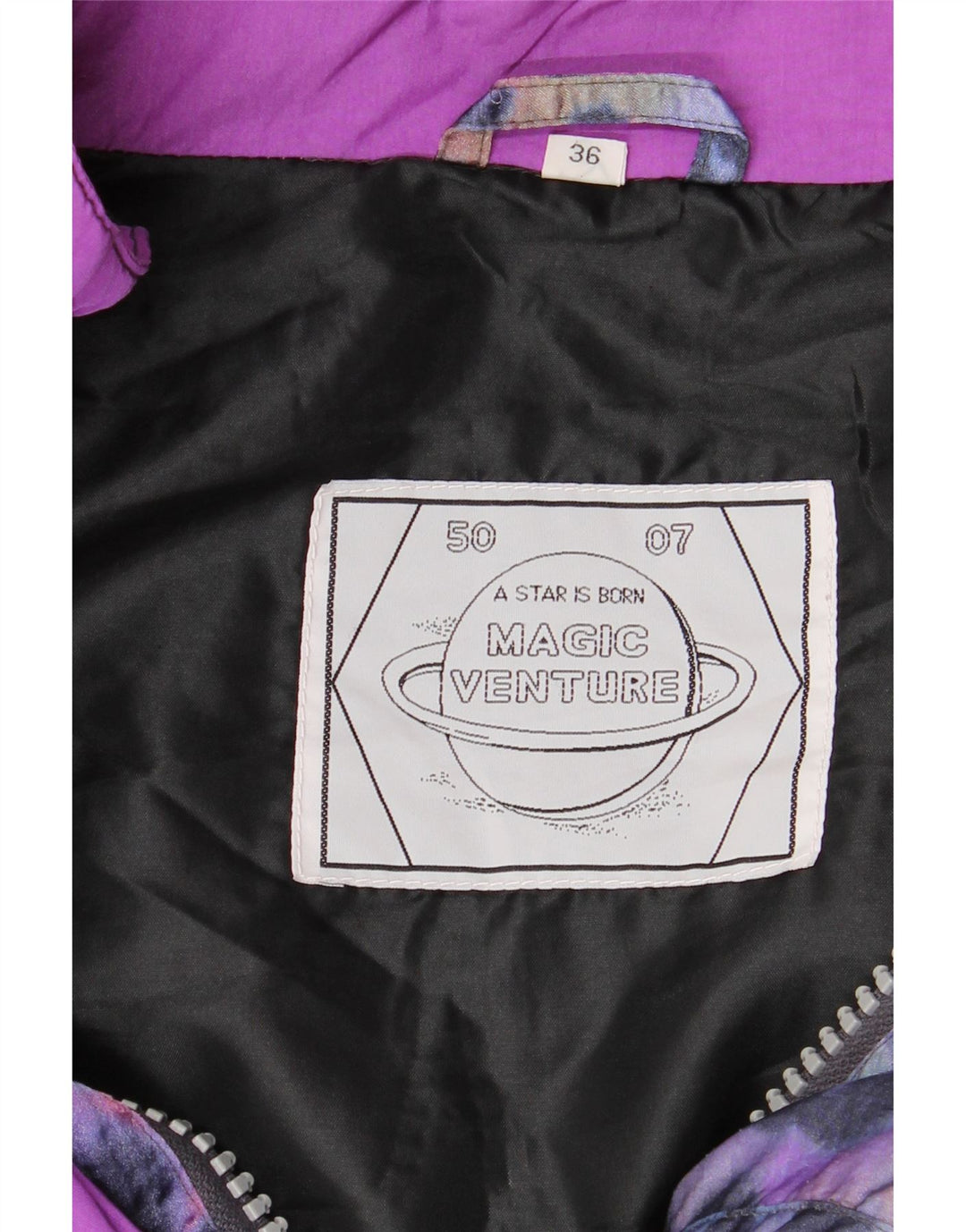 Ženska podstavljena jakna Magic Venture EU 36 Mala šarena iz 80-ih