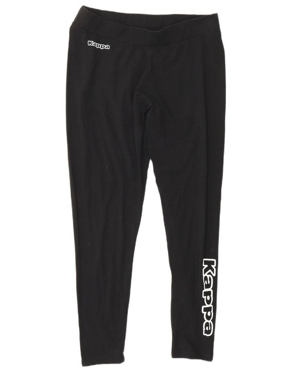 KAPPA ženske grafičke tajice UK 18 XL crni pamuk