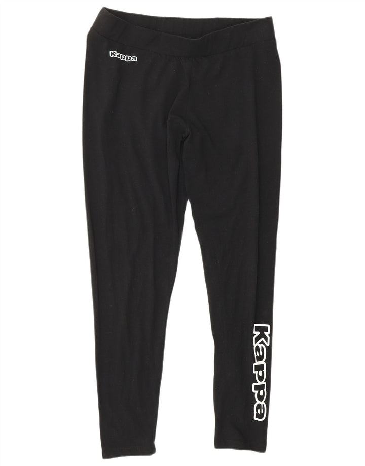 KAPPA ženske grafičke tajice UK 18 XL crni pamuk