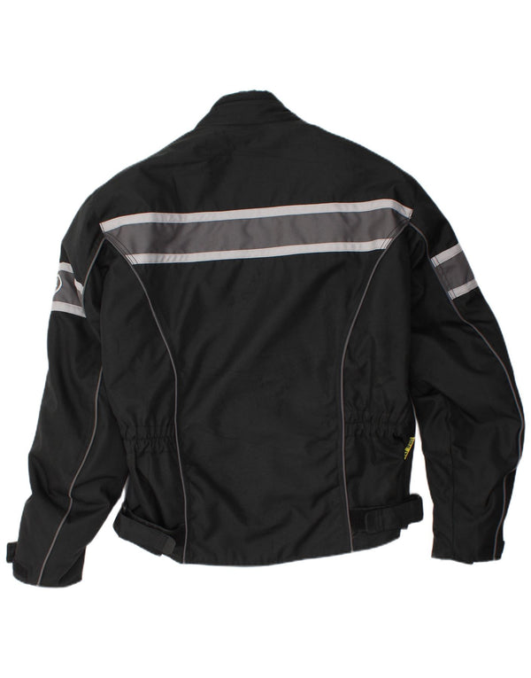 Vintage muška trkačka jakna UK 42 XL crna na pruge