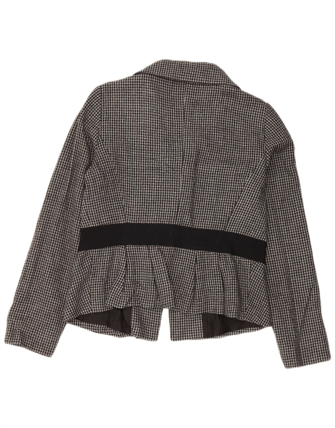 Max & Co. Ženska jakna sa jaknom s 2 gumba UK 14 Srednje siva houndstooth
