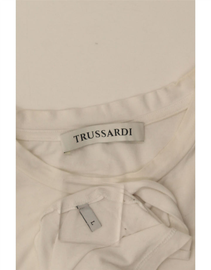 Trussardi ženska majica kratkih rukava UK 14 Large White