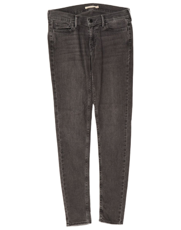 Levi's ženske 710 super uske traperice W29 L32 sivi pamuk