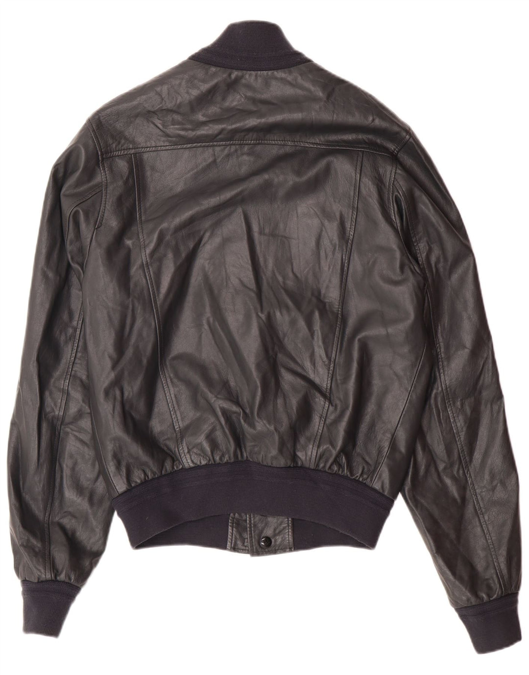 Vintage muška kožna bomber jakna UK 36 Mala siva koža