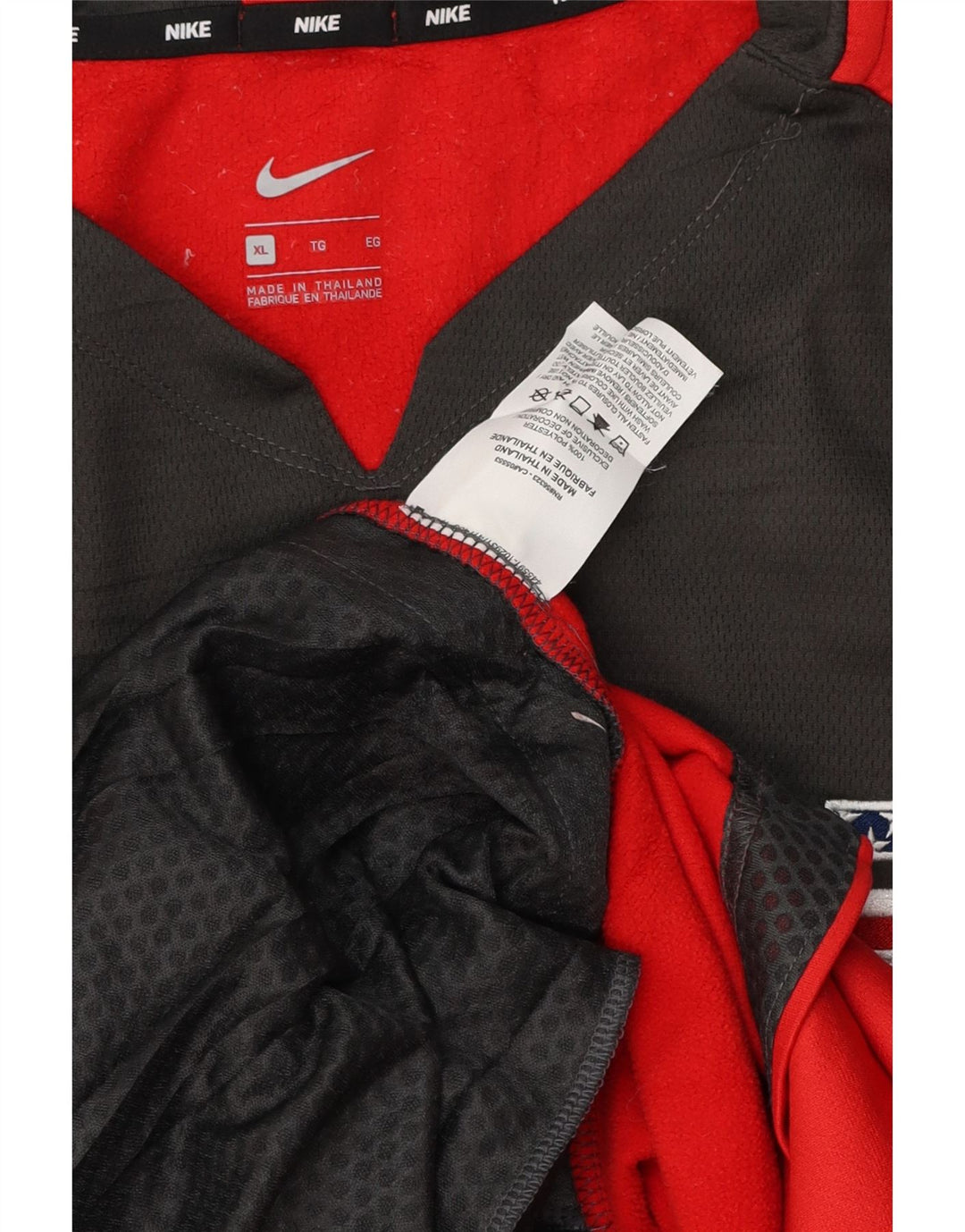 NIKE Muška majica s dugim rukavima XL, poliester crvene boje