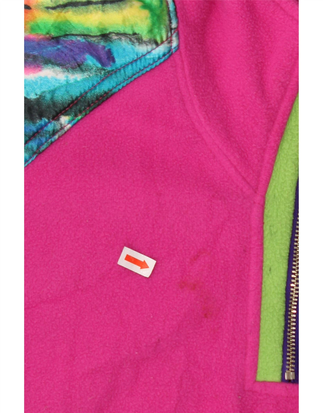 MASER M Ženski preveliki džemper od flisa s grafikom EU 40 srednje ružičaste boje