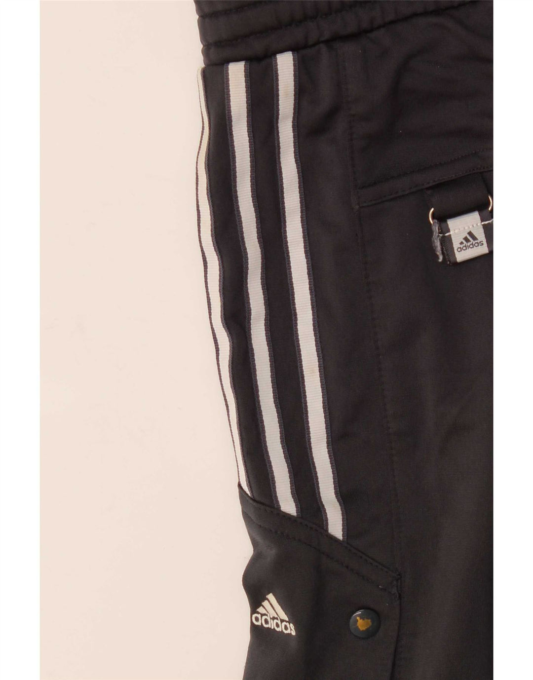 Adidas muške trenirke srednje crne poliesterske hlače
