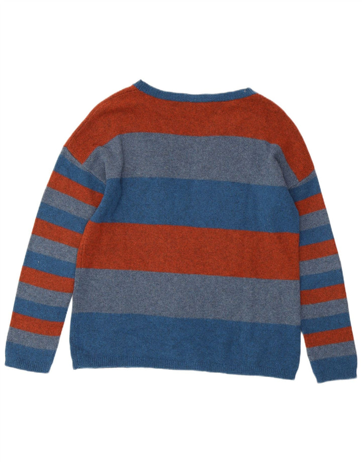 SEASALT CORNWALL Ženski džemper s morskim izrezom UK 10 Mali plavi na pruge