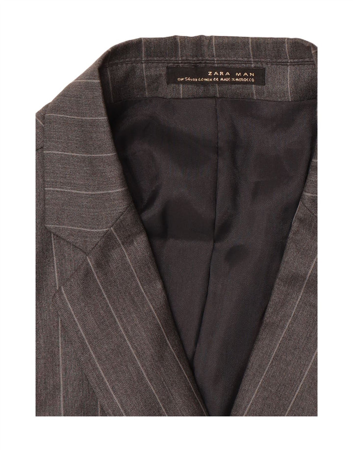 Zara muška jakna sako s 1 gumbom EU 54 XL na sive pruge