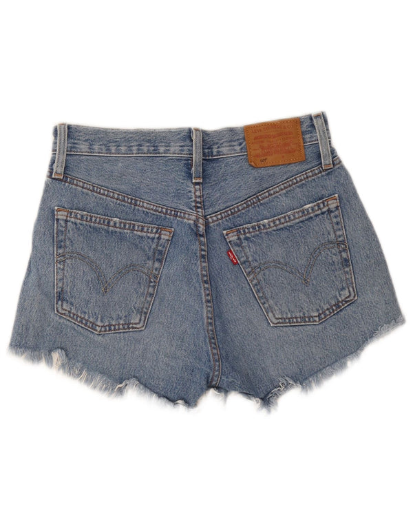 Levi's ženske 501 kratke traper kratke hlače W23 2XS, plavi pamuk