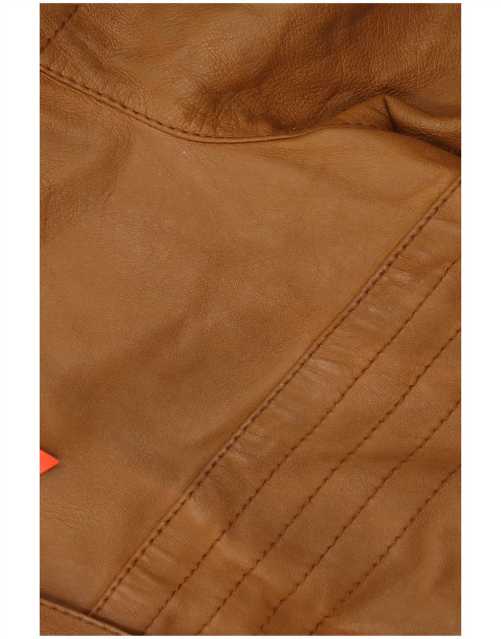 Vintage ženska kožna jakna IT 44 srednje smeđa koža