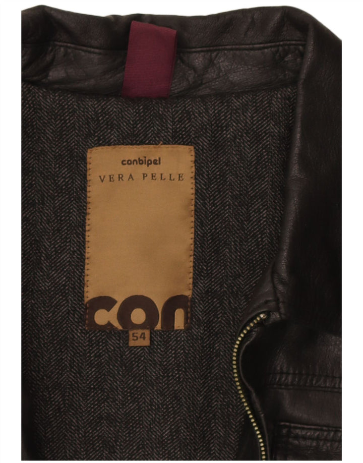 Conbipel muška kožna jakna IT 54 XL crna