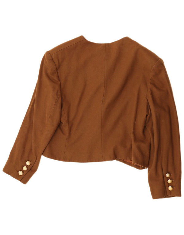 Yves Saint Laurent ženski kratki blazer sako IT 46 Large Brown Classic