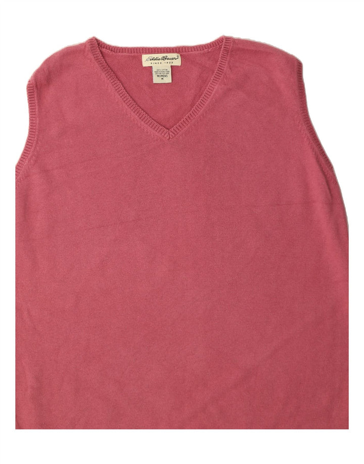 EDDIE BAUER Womens Vest Tank Top UK 14 Medium Pink Cotton Vintage Eddie Bauer and Second-Hand Eddie Bauer from Messina Hembry 