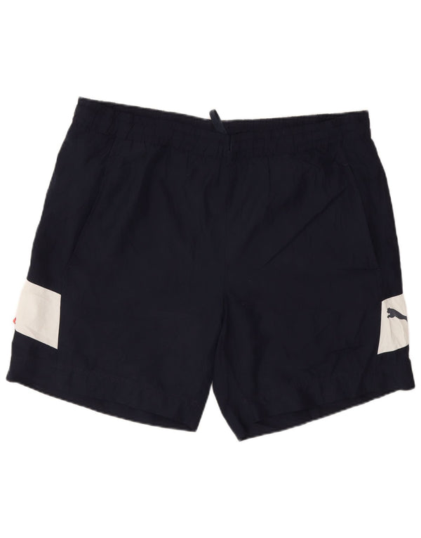 Puma muške sportske kratke hlače srednje tamnoplave boje od poliestera