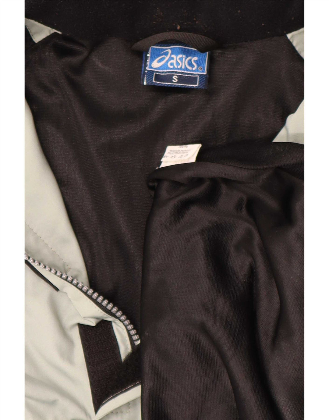 Asics muška kišna jakna slobodnog kroja UK 36 mali sivi poliester