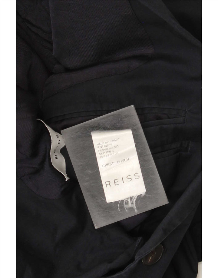 Reiss muška jakna s 2 gumba UK 42 XL tamnoplavi pamuk