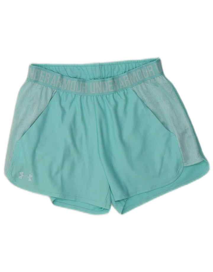 UNDER ARMOUR Ženske kratke sportske hlače Heat Gear Graphic UK 8 Male tirkizne