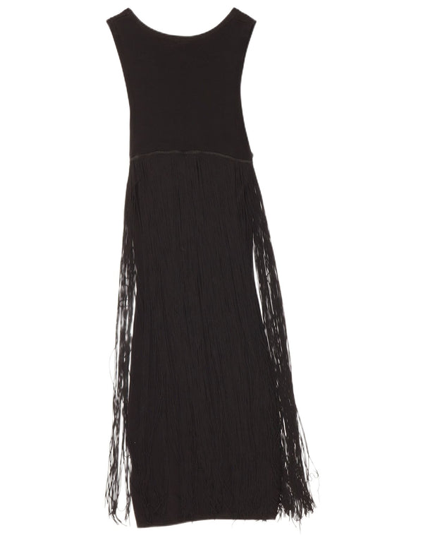 Topshop ženska maksi haljina bez rukava UK 6 XS crna viskoza