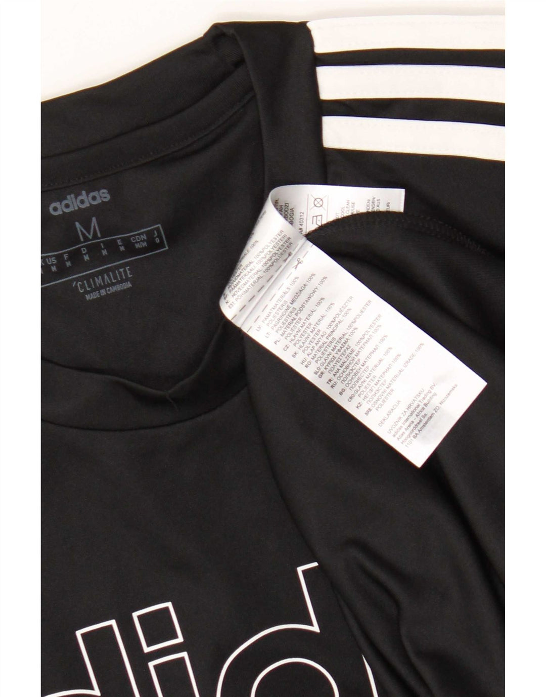 Adidas muška majica s grafičkim motivima, srednji crni poliester