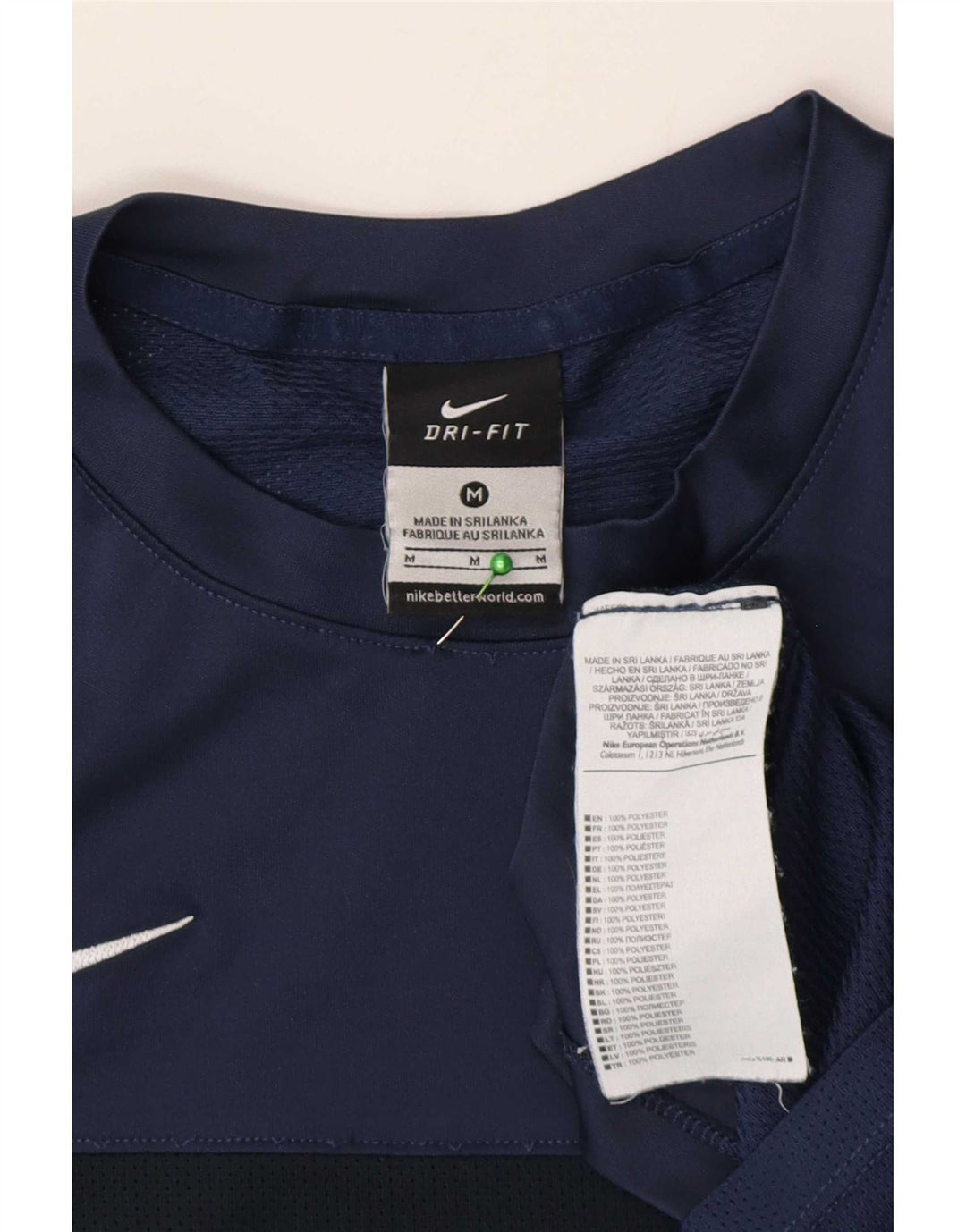 Nike Dri Fit majica kratkih rukava Srednje tamnoplavi poliester