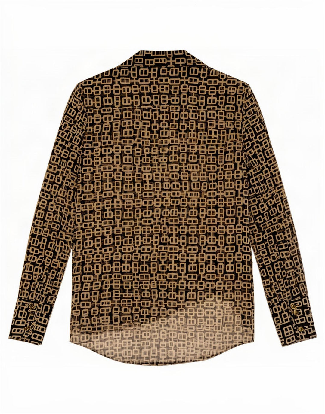 Zara ženska prozirna pulover majica UK 6 XS crni geometrijski poliester