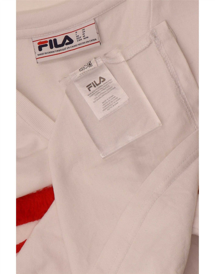 Fila Ženska majica kratkih rukava s grafičkim motivima UK14 Srednje bijeli pamuk