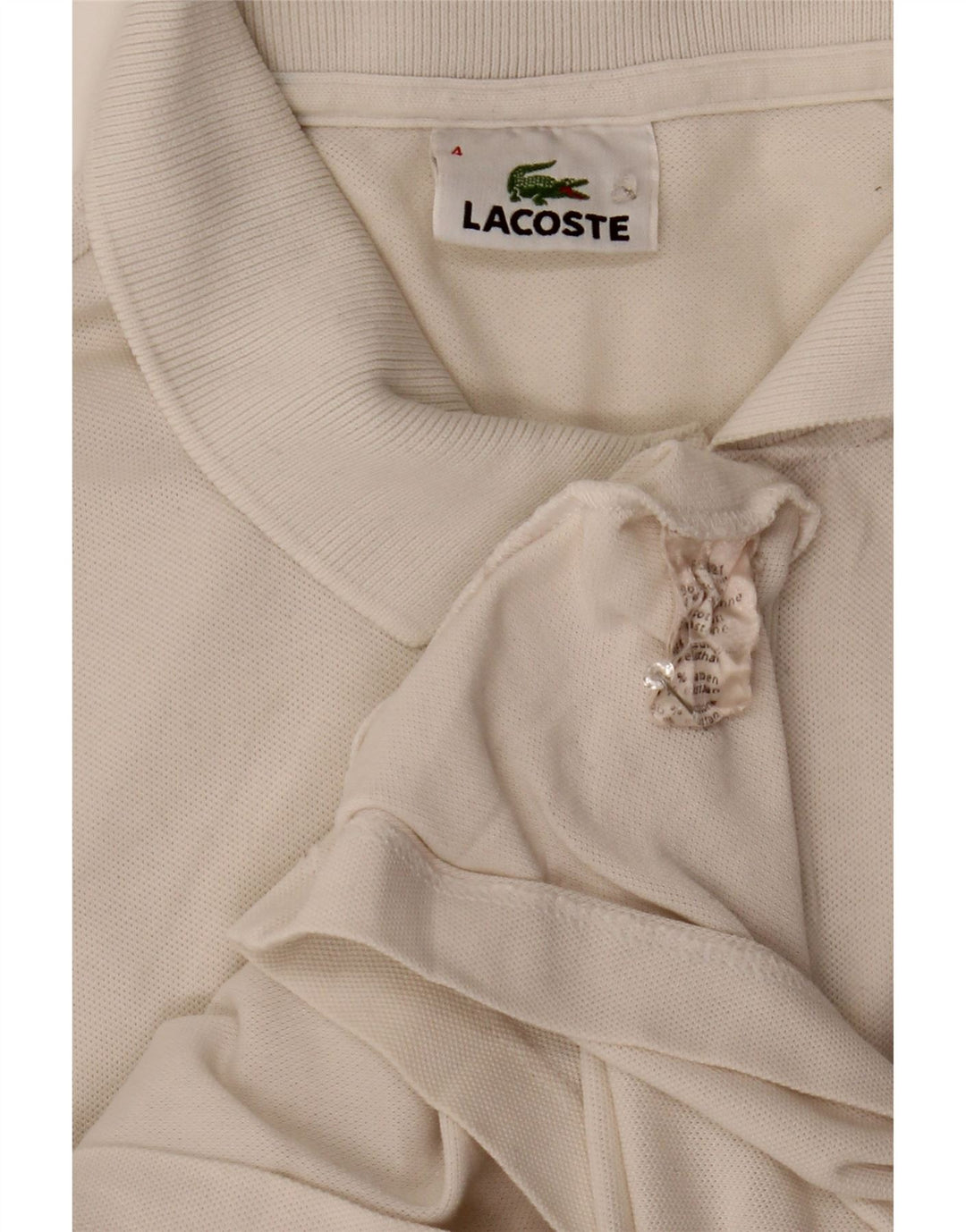 Lacoste muška polo majica veličine 4, srednji bijeli pamuk