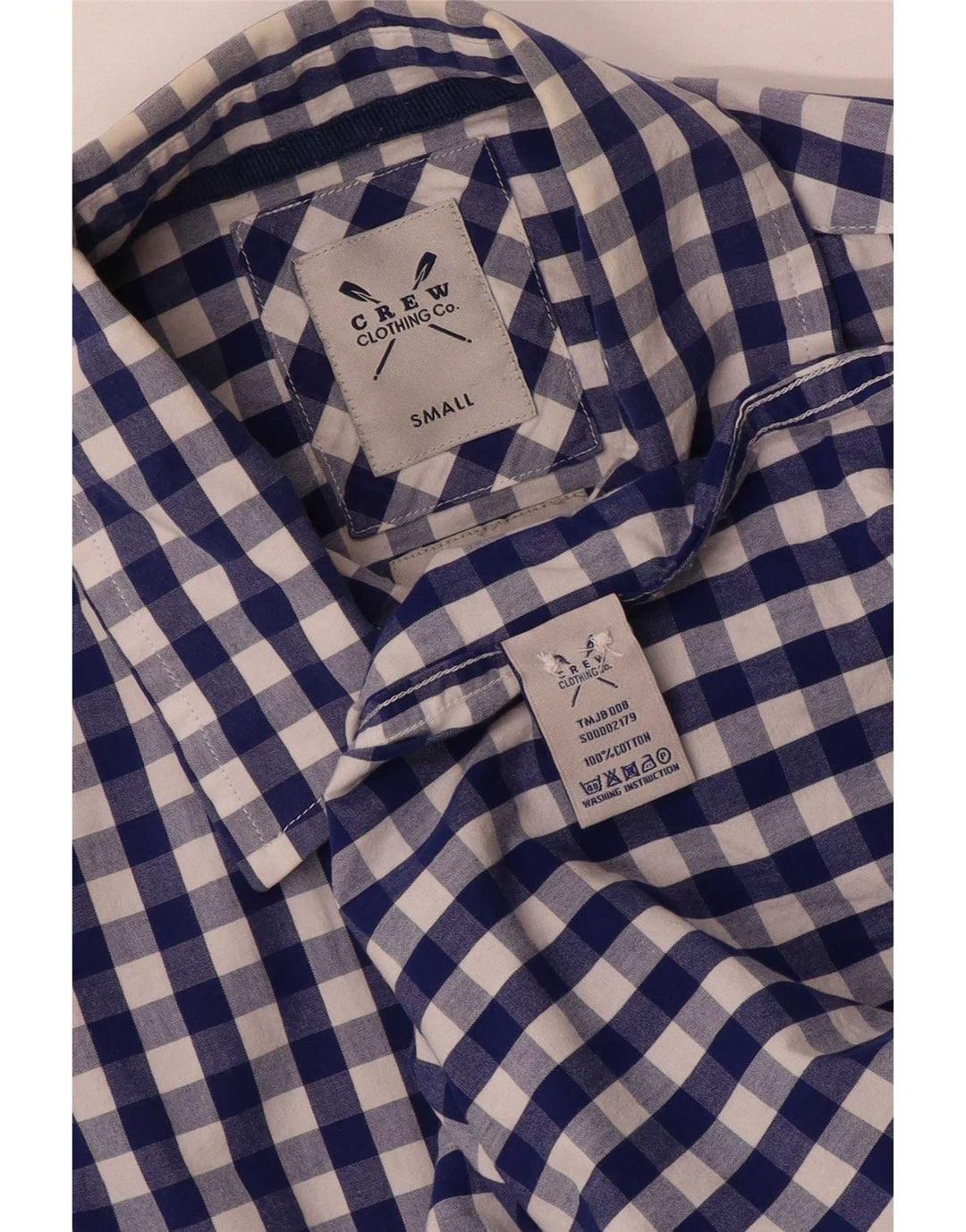 Crew Clothing Muška košulja Mala plava gingham pamuk