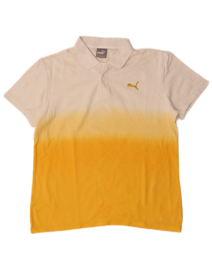 Puma muška polo majica srednje bijele boje, pamuk