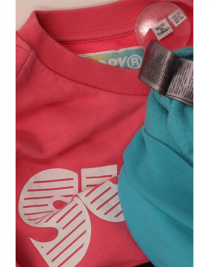 SUPERDRY Ženska prevelika majica s kratkim rukavima UK 10 Small Multicolored