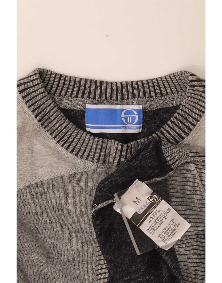 Sergio Tacchini muški džemper s okruglim izrezom srednje sive boje