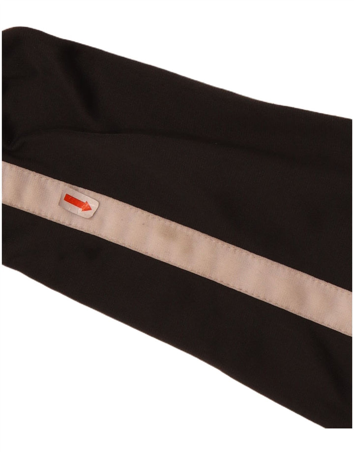 RUSSELL ATHLETIC Mens Tracksuit Top Jacket Small Black Striped Polyester