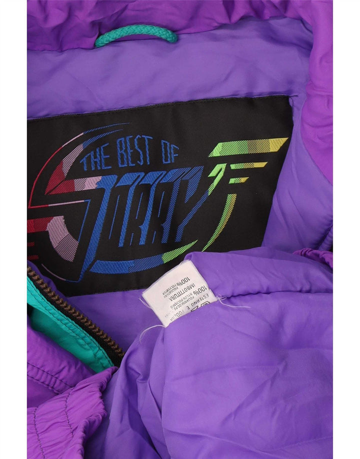 Oprostite, muška skijaška jakna s kapuljačom IT 50 Large Purple Colourblock Polyamide