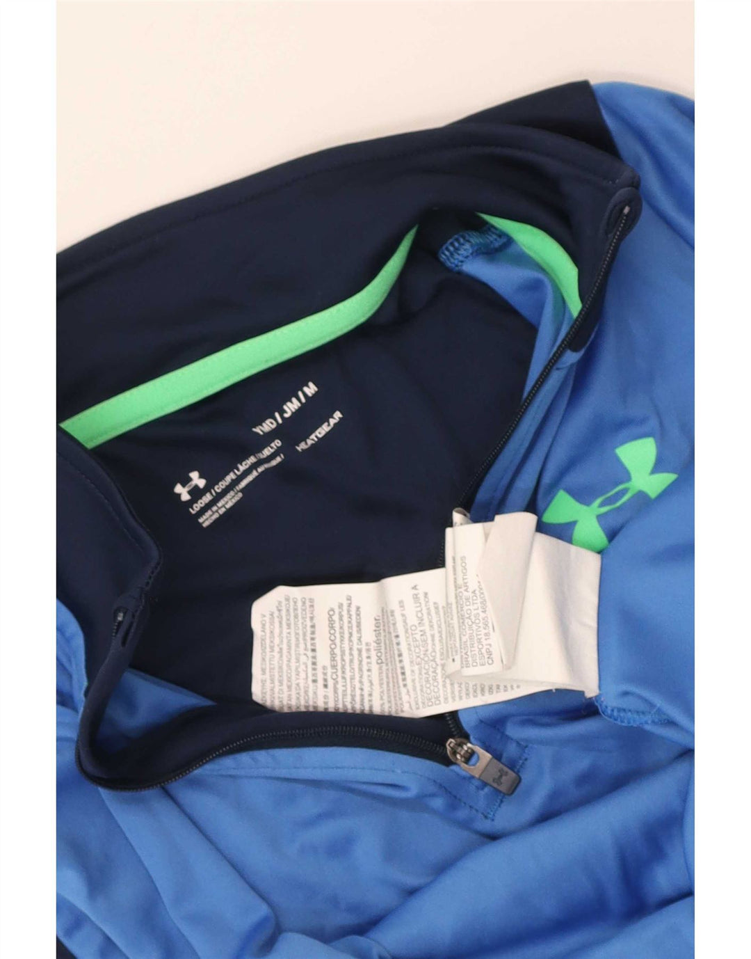 Under Armour Boys Graphic Pulover Trenirka Top 9-10 Years Medium Blue