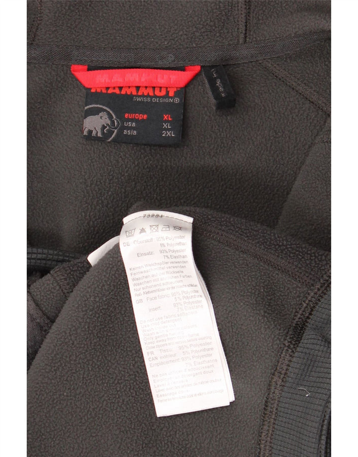 Mammut muški pulover s kapuljačom s patentnim zatvaračem XL sivi poliester