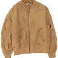 Topshop ženska prevelika bomber jakna UK 12 srednje bež poliester