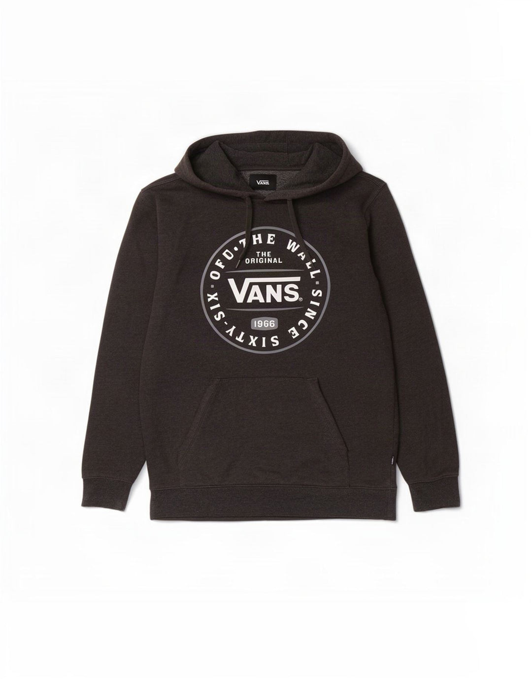 Vans muška majica s kapuljačom s kapuljačom, mali sivi pamuk